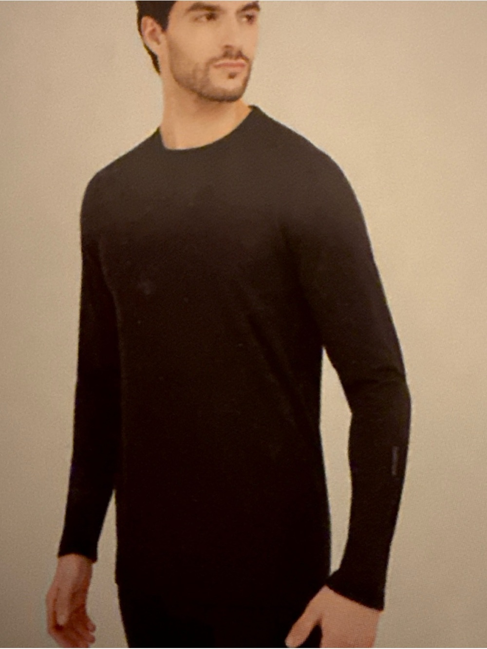 NIB Terramar W8369 Men's Large Men's Military Fleece Black Crew Climasense $35